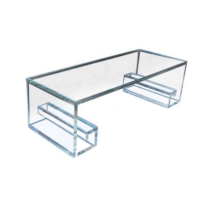 Modern Acrylic Lucite Coffee Table