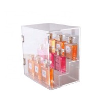 Modern Clear Acrylic Perfume Boxes With Risers Inside