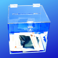 Square Plexiglass Ballot Box