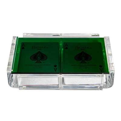 Lucite Acrylic Playing Card Holder