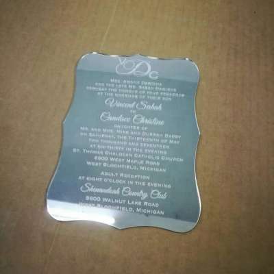 Luxury Acrylic Mirror Invitation