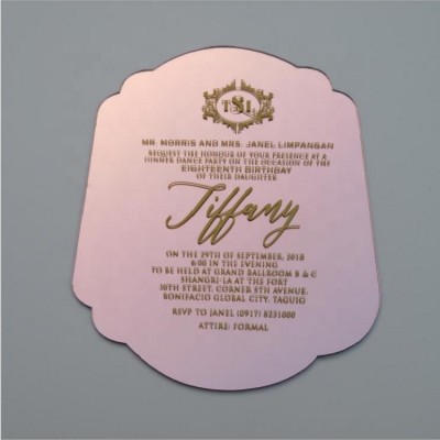 Luxury Wedding Invitations Rose Gold