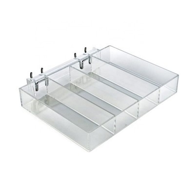 Slat-wall Plastic Tray With Compartments