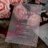 Luxury Frosted Acrylic Invitation