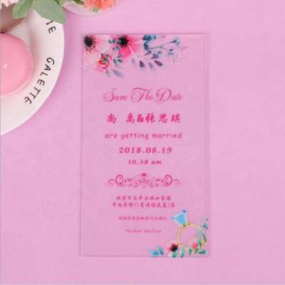 Clear Plexiglass Wedding Invitations