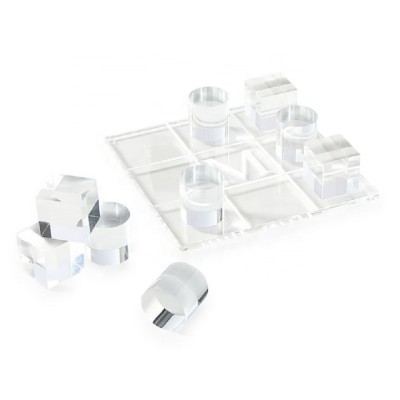 Modern Clear Acrylic Tic Tac Toe Set